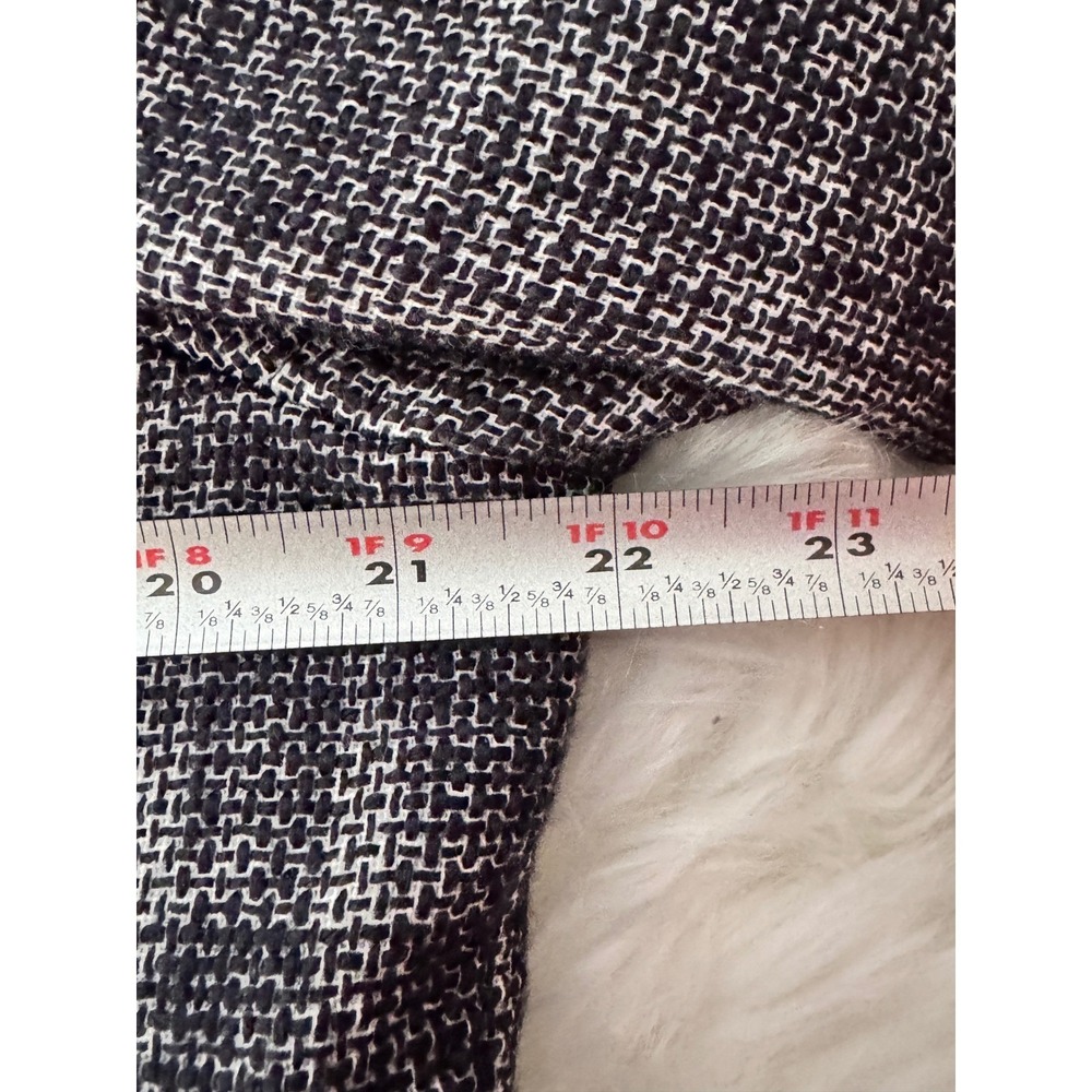 Talbots Women's Tweed Blazer Jacket Navy Blue Gray Plaid Petite Size 16 - Picture 7 of 10
